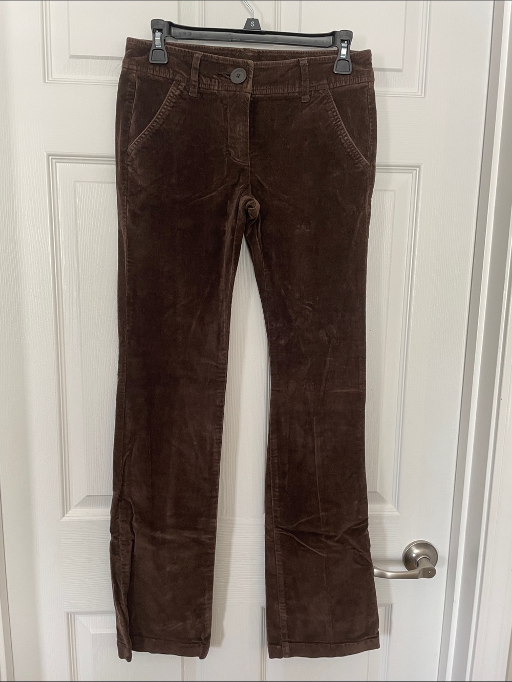 United Colors Of Benetton Brown Corduroy Pants with Green Logo Tag